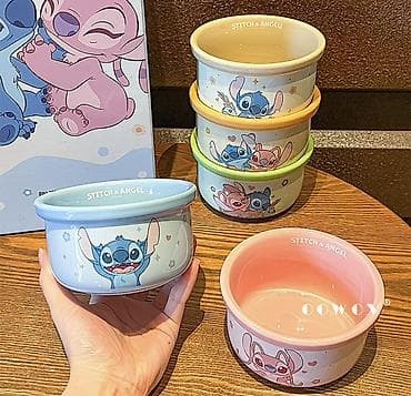 кондитерские посуды: Набор керамических мисок Disney Stitch Collection (5 шт.) - — 4