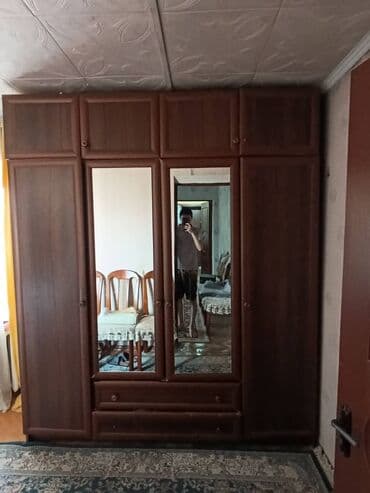 Шкаф купе, Б/у, С зеркалом, ЛДСП