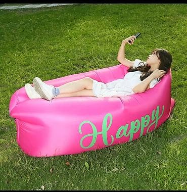 надувной бассеин: Набор для отдыха на природе: надувной шезлонг-лежак + складной — 2