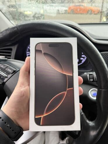 iphone 16 pro max бишкек: IPhone 16 Pro Max, Колдонулган, 256 ГБ, Коргоочу айнек, Куту, 93 % — 4