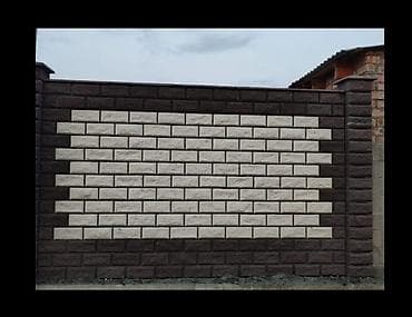 Заборы из пескоблока, Установка at lalafo.kg Заборы из пескоблока, Установка