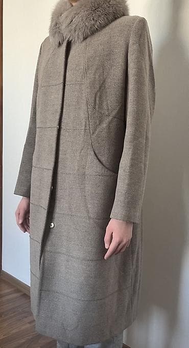 двойка женский зимний: Пальто, Классика, Осень-весна, Длинная модель, L, XL — 2