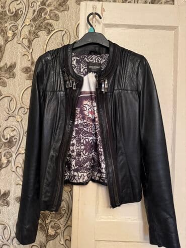 Кожаная куртка, Косуха, Натуральная кожа, Приталенная модель, S at lalafo.kg Кожаная куртка, Косуха, Натуральная кожа, Приталенная модель, S