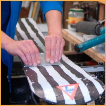 Ремонт и обслуживание горных лыж и сноубордов. нанесения парафина