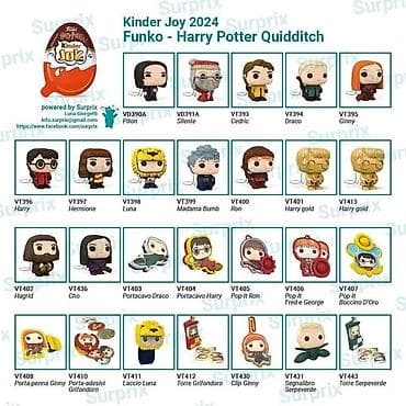 Сүт азыктары жана жумурткалар: Kinder Joy x Harry Potter — коллекционная серия - Формат: яйца Kinder — 6