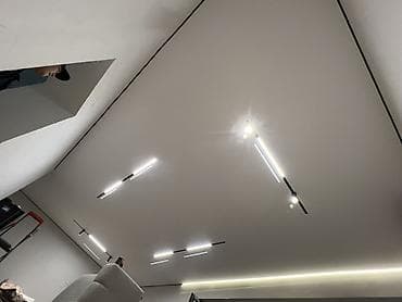 нотижной потолок: Натяжные потолки с интегрированным освещением - Гладкое матовое — 5