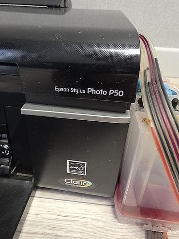 Принтеры и МФУ: Принтер Epson P50 с снпч на запчасти или под восстановление. засохли — 3