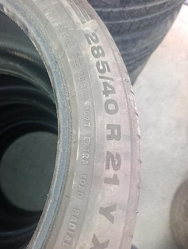 aion s plus: Шины 285 / 40 / R 21, Лето, Б/у, Комплект, Легковые, Германия, Continental — 2