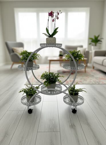 кованые полки: Этажерка для цветов, Железо, Самовывоз — 1