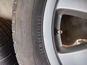 Колеса в сборе 205 / 60 / R 16, Лето, Б/у, Комплект, Легковые, отверстий - 5