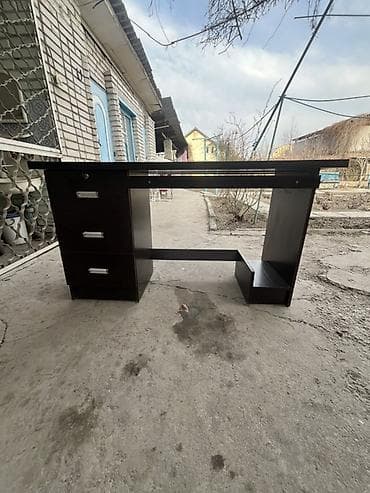 Эмерек гарнитурлары: Кеңсе эмереги комплекти, Шкаф, ДСП, түсү - Күрөң — 4