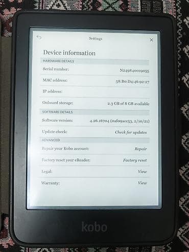macbook pro 15 2016: Продаётся электронная книга Kobo Clara HD (б/у), в хорошем состоянии — 3