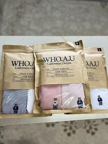 off white: Наборы футболок WHO.A.U Californian Dream - Формат: 2PACK T-SHIRTS - — 2