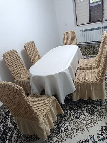 стол для гостей: Кухонный стол и стул, цвет - Серый — 4