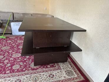 раздвижной обеденный стол: Стол для зала, Б/у, Не раскладной, Прямоугольный — 2