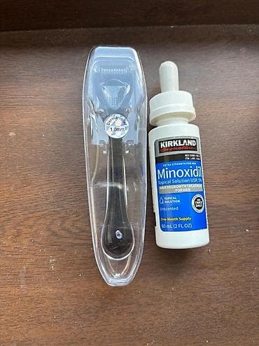 derma roller: Набор для стимуляции роста волос: миноксидил Kirkland Signature 5% + — 1