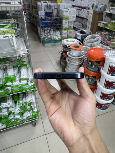 плойка тройная: IPhone 15 Pro, Б/у, 256 ГБ, Blue Titanium, Защитное стекло, Чехол, 89 % — 6