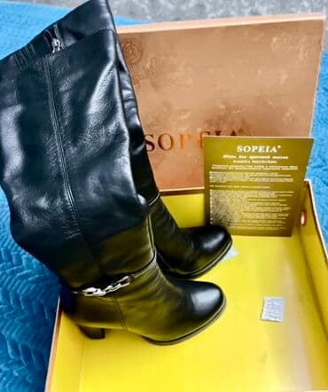 свадебное платье для беременных напрокат: Сапоги, 35.5, Новый, цвет - Черный, Бесплатная доставка, Платная доставка — 10