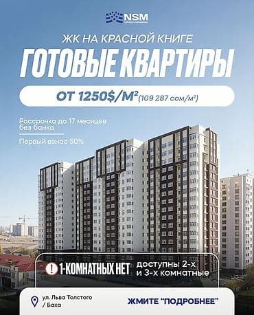 съемные квартиры: Построен, Элитка, 2 комнаты, 81 м² — 3
