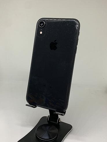IPhone Xr, Б/у, 128 ГБ, Черный, Защитное стекло, Чехол, 75 % — 2
