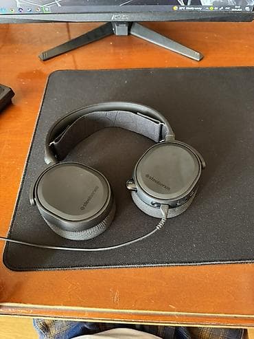 Проводные гарнитуры: Проводные гарнитуры, SteelSeries, Б/у, цвет - Черный — 1