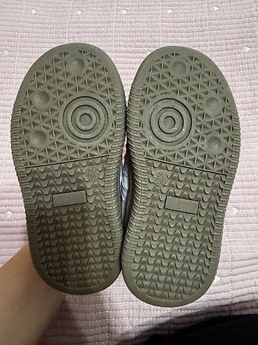 сапоги взрослые: Детские кеды/кроссовки - Цвет: белый с сиреневыми полосками, черные — 5