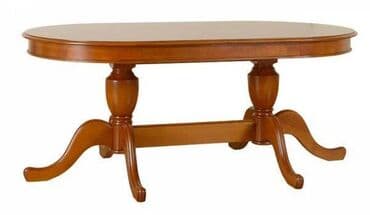 фреза на трактор: Стол овальный раздвижной, массив, Румыния, цвет черешня Размер — 1