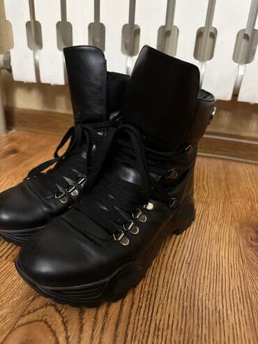 женская модельная обувь больших размеров: Берцы женские 36 размер подойдут на 36,5 мягкая натуральная кожа — 2