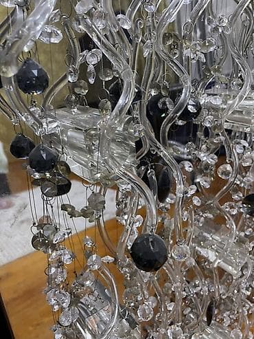 Люстралар: Потолочная люстра - Основание: зеркальная панель прямоугольной формы — 3