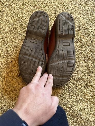 Спорттук бут кийим: Мужские кожаные дерби с плетёным носком - Материал: натуральная кожа — 8