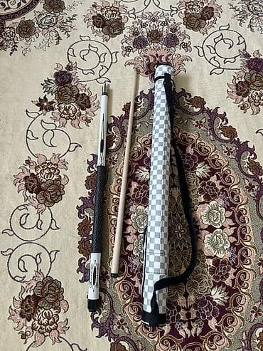 мото ролик: Бильярдный кий разборный + чехол - Кий из двух частей: турняк с — 1