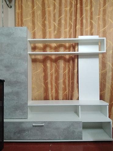 coffee table: Тумба и подставка для телевизора, Новый, Напольная, ЛДСП, Самовывоз, цвет - Белый — 1