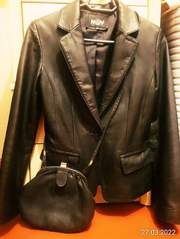 Балдардын кийим-кечелери жана бут кийимдери: Натуральная кожаная куртка сумочка корейская хs s ботинка турция 35 — 1