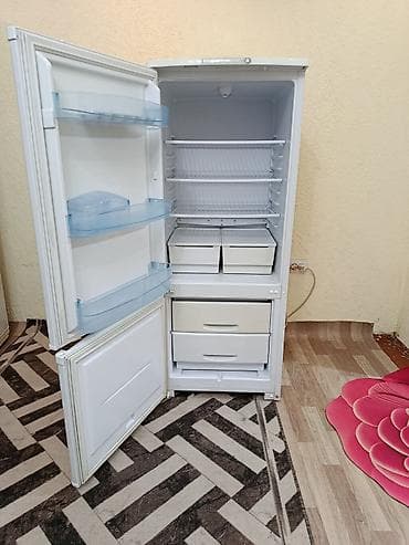морозил: Холодильник Biryusa, Б/у, Двухкамерный, De frost (капельный), 60 * 150 * 60 — 6