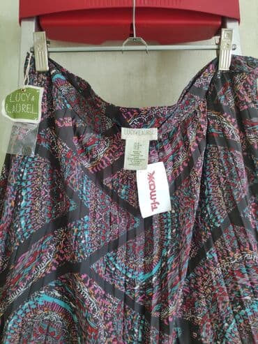 теннисный юбка: Юбка плиссе, с подкладом, новая, длинная, в пол, на рост 170 - 180 — 3