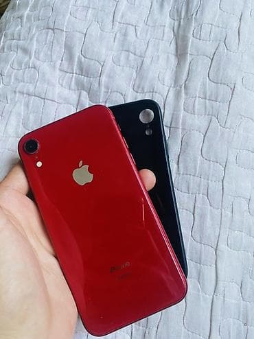 face id: IPhone Xr, 128 ГБ, Красный, Чехол, 100 % — 1