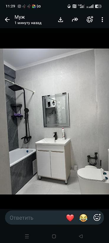1 комната, 49 м², Аламединский рынок / базар Элитка, 10 этаж, Дизайнерский ремонт — 2