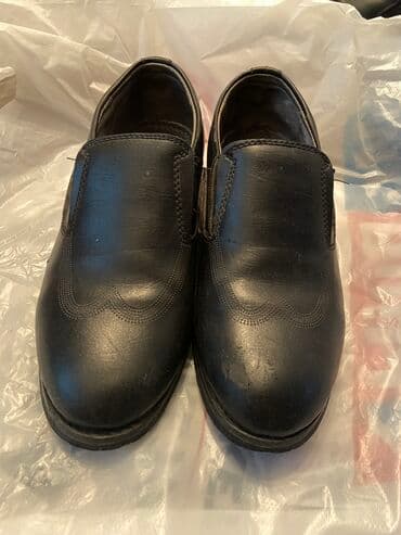 Мужские туфли, 32, Ecco, Б/у, цвет - Черный, Самовывоз