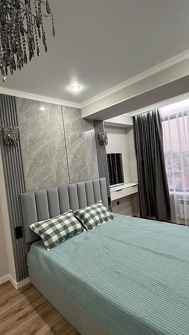 osh flats: 2 комнаты, 65 м², 8 этаж, Дизайнерский ремонт — 8