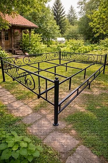 кроватка для детей: Металлический забор, Другой материал, Декоративный — 2