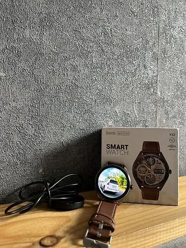 amazfit active: Смарт-часы Hoco Watch Y22 - Классический круглый корпус, ультратонкий — 1