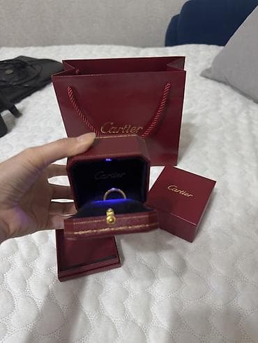 love is: Кольцо Cartier Love 16 размер - Материал: жёлтое золото «медицинская — 2
