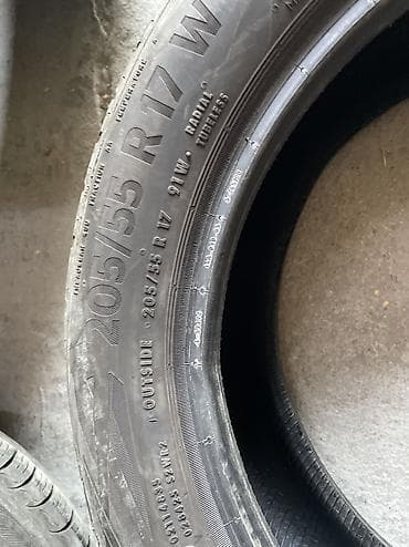 17: Шины 205 / 55 / R 17, Лето, Б/у, 1 шт, Легковые, Италия, Continental — 4