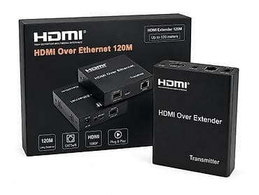 HDMI Over Ethernet Extender 120M Удлинитель HDMI сигнала по сетевому