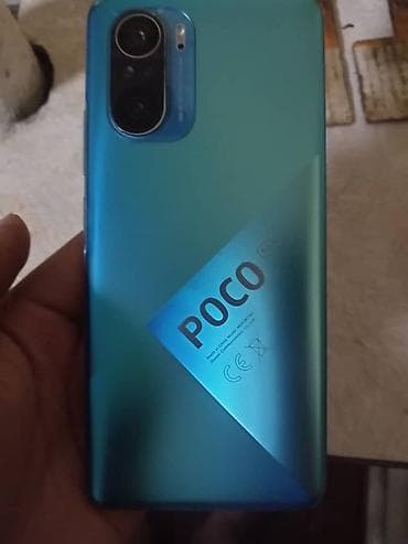 поко x3 pro: Poco F3, Б/у, 128 ГБ, цвет - Синий — 1