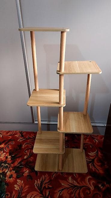 столик с полками: Тележка-органайзер на колесах, Новый, Дерево, Самовывоз — 6