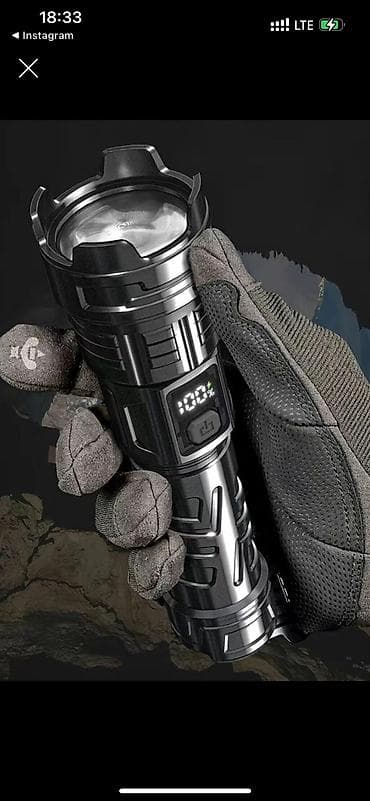 Тактический светодиодный фонарь HT-889K (Zoom white laser flashlight)