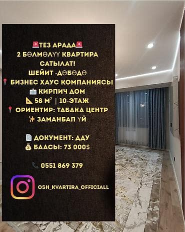 кв 106: 2 комнаты, 58 м², Элитка, 10 этаж, Евроремонт — 1