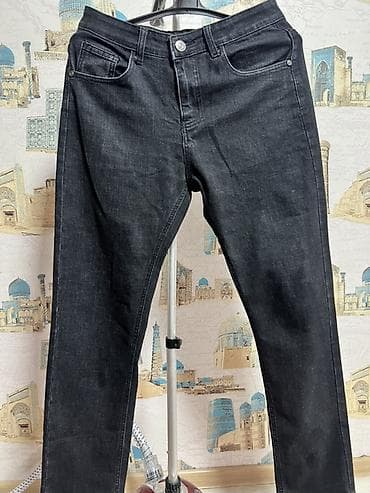 colorado полузамок: Мужские джинсы, цвет темно‑серый (почти черный), классический деним — 1