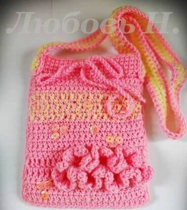 сумка для школы: Ищите подарок? Подарите вязаную сумочку ., Можно под мобильный — 6